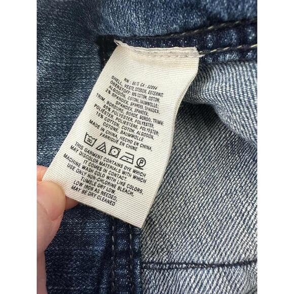 Anthro Pilcro and the Letterpress Wide Leg Cropped Jeans 25 Denim Blue Trousers - Picture 8 of 8